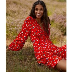 EVERYTHING MUST GO Anthropologie Petunia Wrap Mini Dress by Maeve